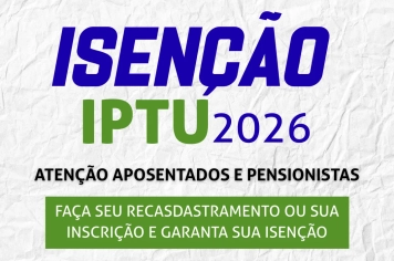 Isenção de IPTU 2026