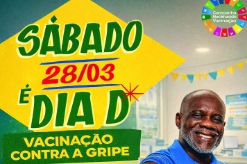 DIA D VACINAÇÃO CONTRA A GRIPE SERÁ NESTE SÁBADO (28)