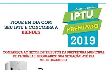 IPTU PREMIADO 2019