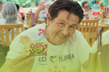 Em comemoração ao Dia das Mães, nossas idosas do CCI participaram de um almoço especial