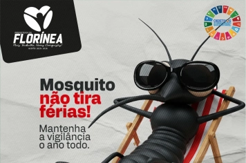 O MOSQUITO DA DENGUE NÃO PEGA FÉRIAS!