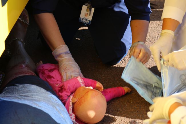 FLORÍNEA REALIZA O 2º SIMULADO DE ACIDENTE DE TRÂNSITO COM VÍTIMAS