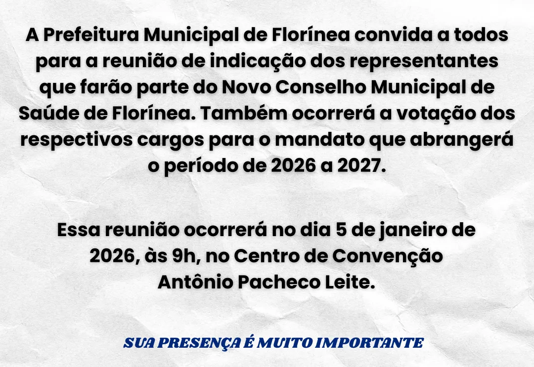 Convite à população