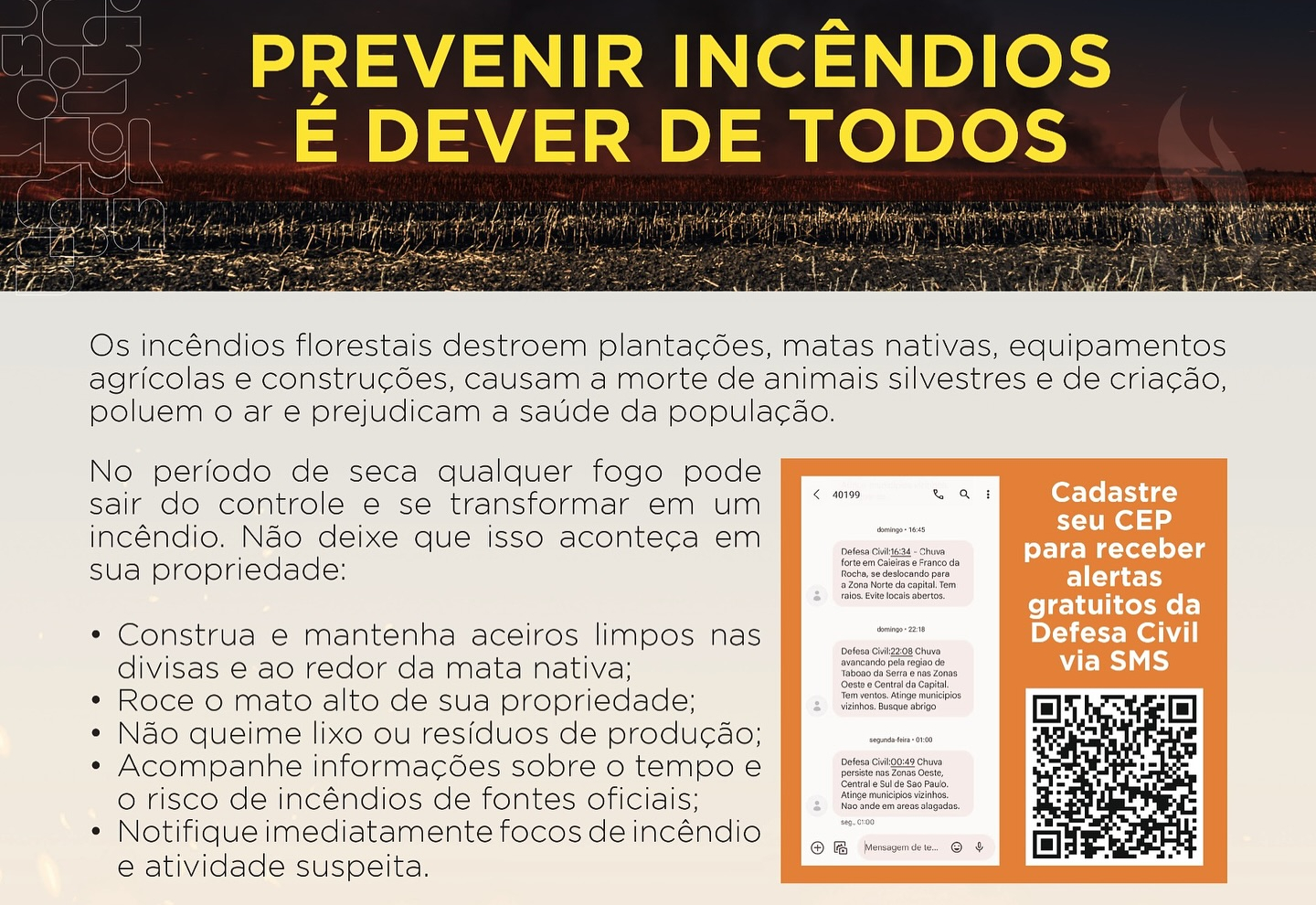 ATENÇÃO, PRODUTORES RURAIS E MORADORES DO CAMPO!