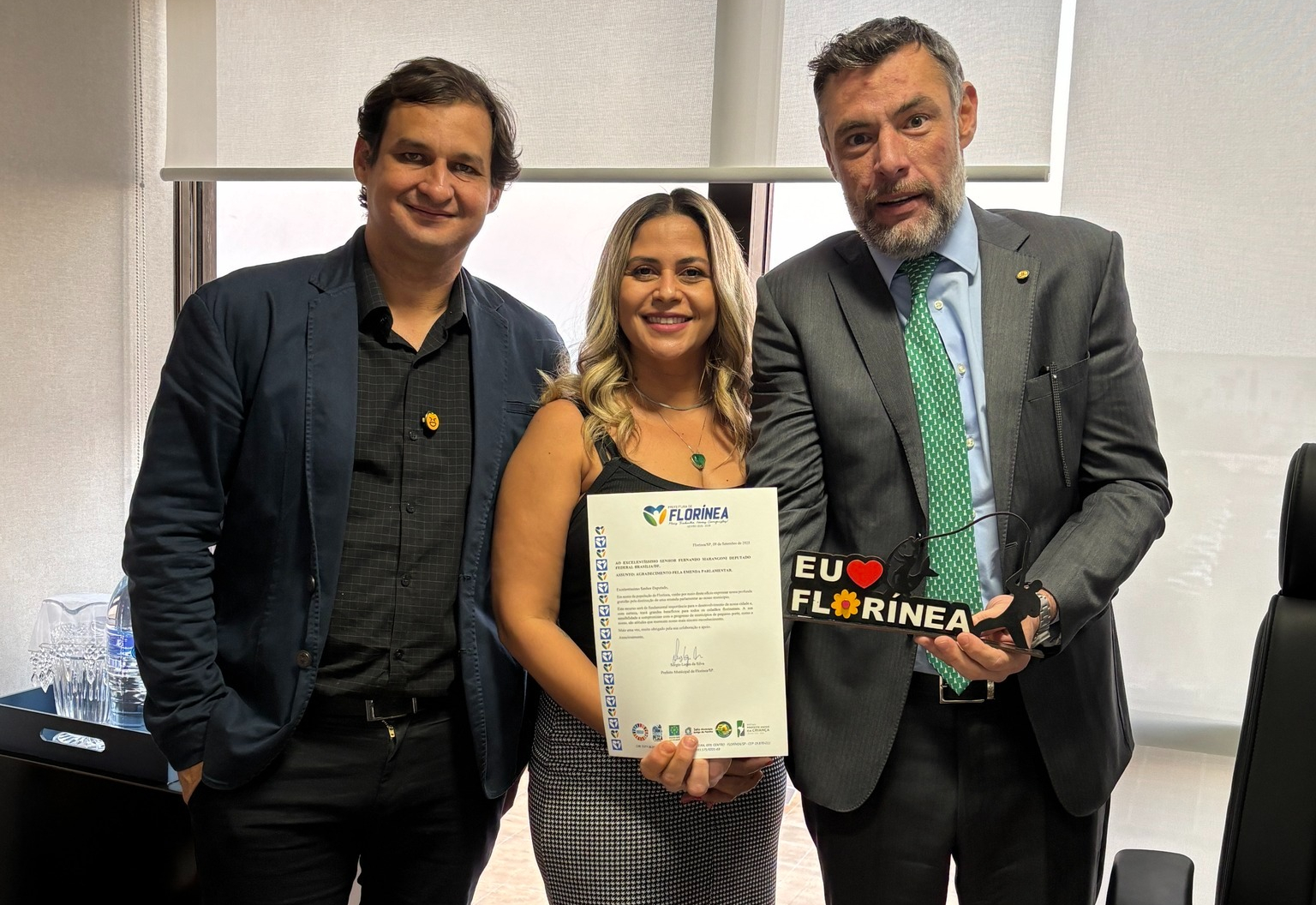 PREFEITO E PRESIDENTE DA CÂMARA CUMPREM AGENDA EM BRASÍLIA.