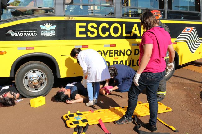 FLORÍNEA REALIZA O 2º SIMULADO DE ACIDENTE DE TRÂNSITO COM VÍTIMAS